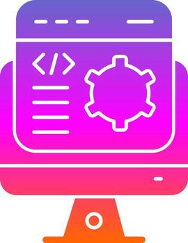 diseño de icono de vector de desarrollador de software
