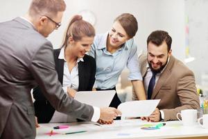 Business team in the office photo