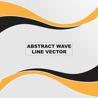 Abstract wavy business style background vector