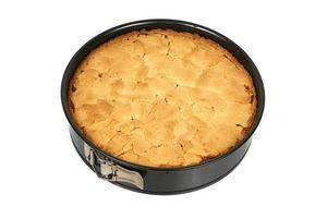 apple cake in tin photo