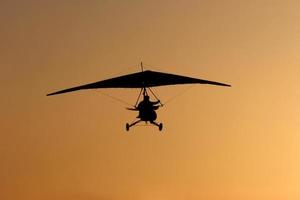 glider and sunset photo