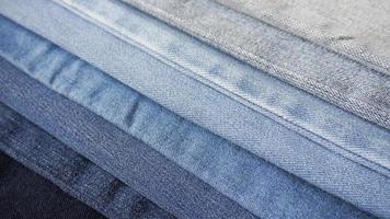 Denim fabric light to dark gradient different shades abstract background banner photo