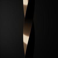 3D rendering Abstract geometry dynamic object with dark background. photo