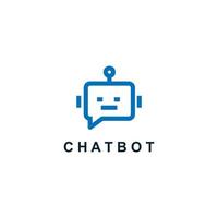 vector de símbolo de chat de robot