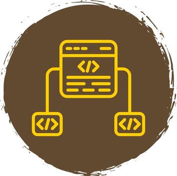 diseño de icono de vector de marco de código