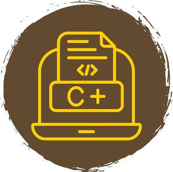 diseño de icono de vector de lenguaje de codificación