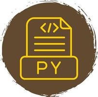 Python File Vector Icon Design