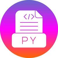 Python File Vector Icon Design