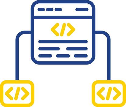 diseño de icono de vector de marco de código