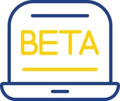 diseño de icono de vector beta