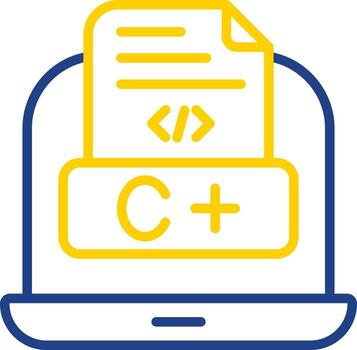 diseño de icono de vector de lenguaje de codificación