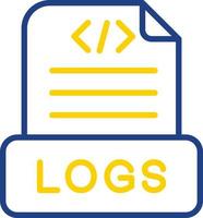 Logs Vector Icon Design