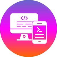 Code Terminal Vector Icon Design