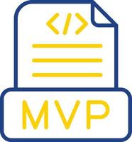 diseño de icono de vector mvp