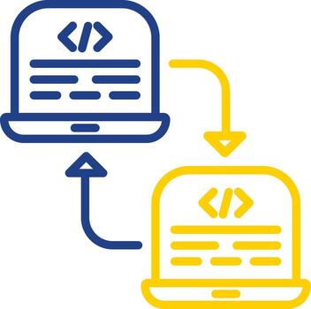 diseño de icono de vector de refactorización de código