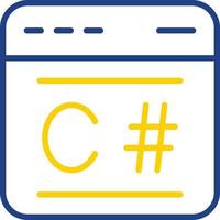 C Sharp Vector Icon Design