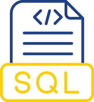 Sql File Vector Icon Design
