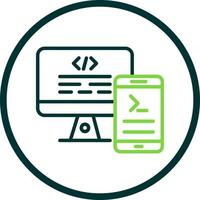 Code Terminal Vector Icon Design