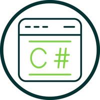 C Sharp Vector Icon Design