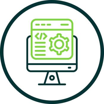 diseño de icono de vector de desarrollador de software