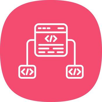 diseño de icono de vector de marco de código