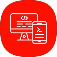 Code Terminal Vector Icon Design