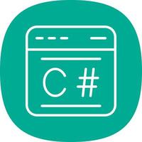 C Sharp Vector Icon Design