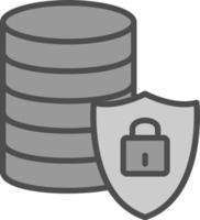 diseño de icono de vector de seguridad de datos