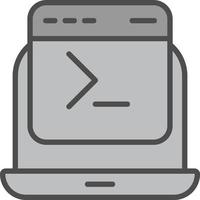 Command Line Vector Icon Design