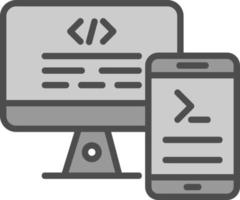 Code Terminal Vector Icon Design