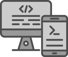 Code Terminal Vector Icon Design