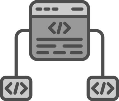 diseño de icono de vector de marco de código