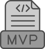 diseño de icono de vector mvp