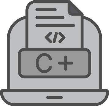 diseño de icono de vector de lenguaje de codificación