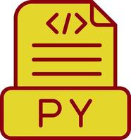 Python File Vector Icon Design