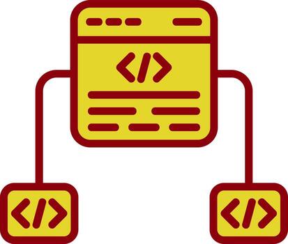 diseño de icono de vector de marco de código