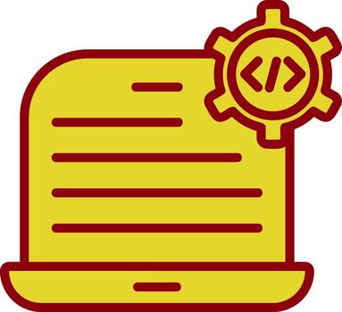 diseño de icono de vector de configuración de código