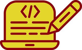 Edit Code Vector Icon Design