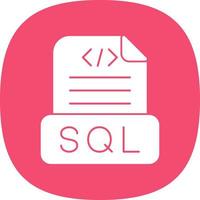 Sql File Vector Icon Design
