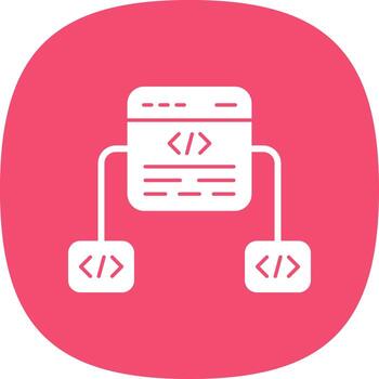 diseño de icono de vector de marco de código