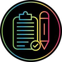 Task Planning Vector Icon Design