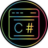 C Sharp Vector Icon Design