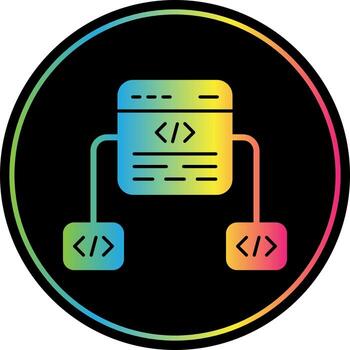 diseño de icono de vector de marco de código