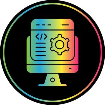 diseño de icono de vector de desarrollador de software