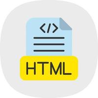 Html File Vector Icon Design