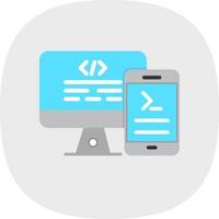 Code Terminal Vector Icon Design