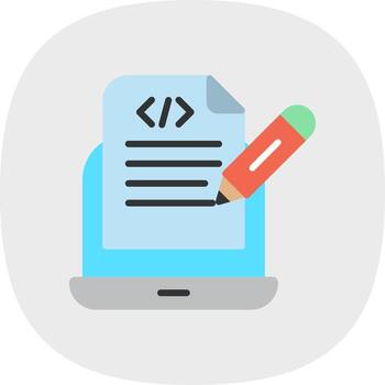 Programming Notes Vector Icon Design