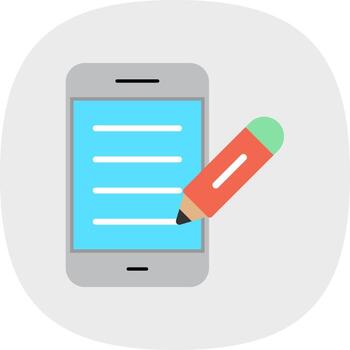 Text Editor Vector Icon Design