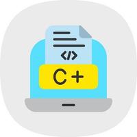 diseño de icono de vector de lenguaje de codificación