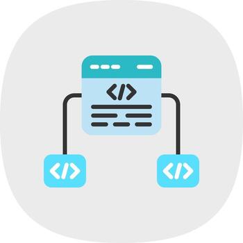 diseño de icono de vector de marco de código